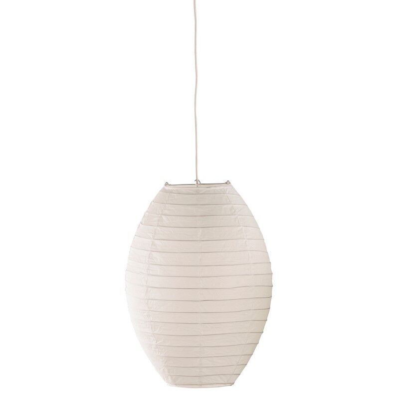 Papieren hanglamp wit, Louisville