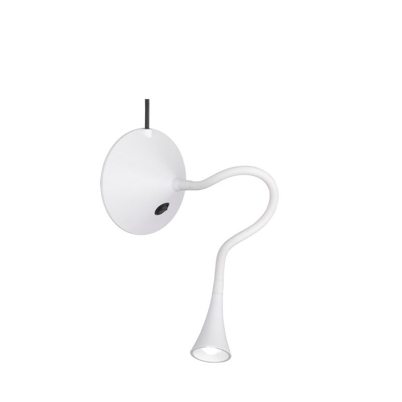 Witte bureaulamp modern, Yelaisa, 3W, 3000K LED, met schakelaar