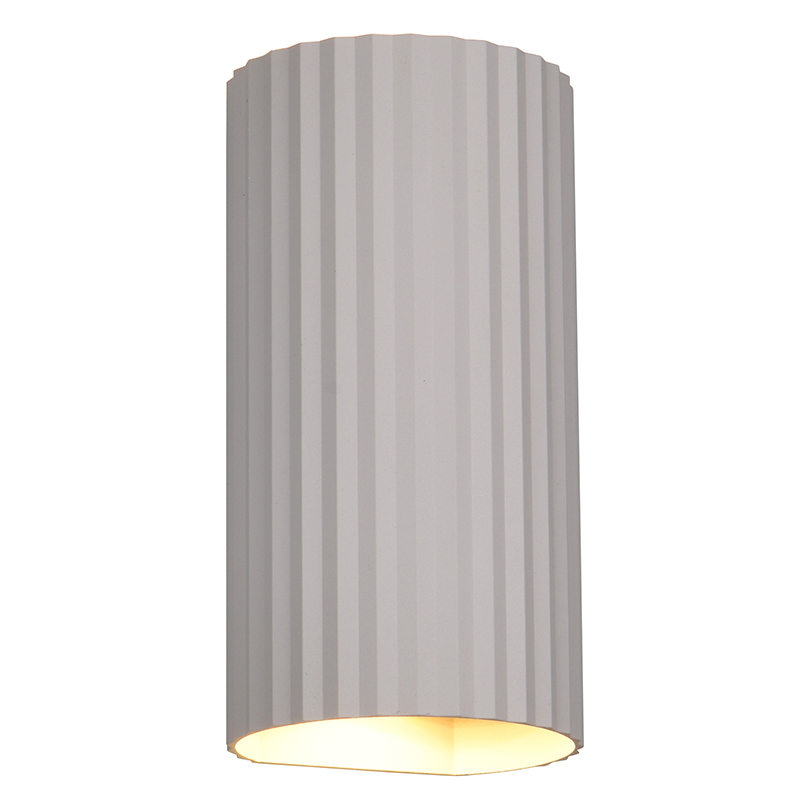 Grijze up down wandlamp modern, Sieb