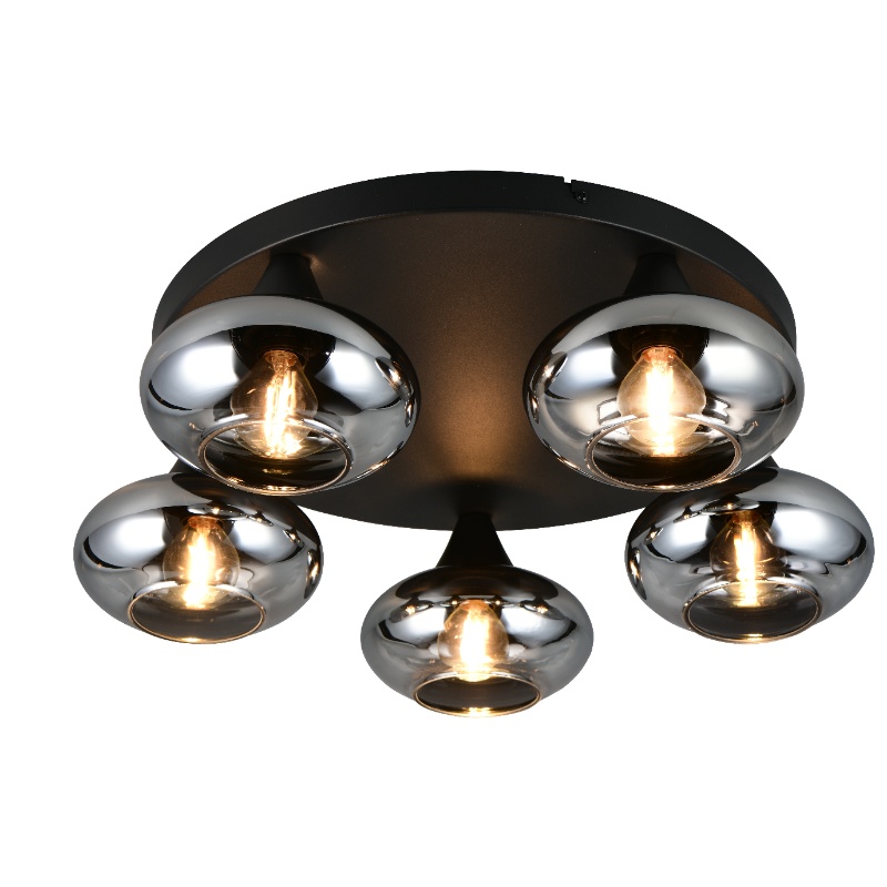 Zwarte plafondlamp design, Veere