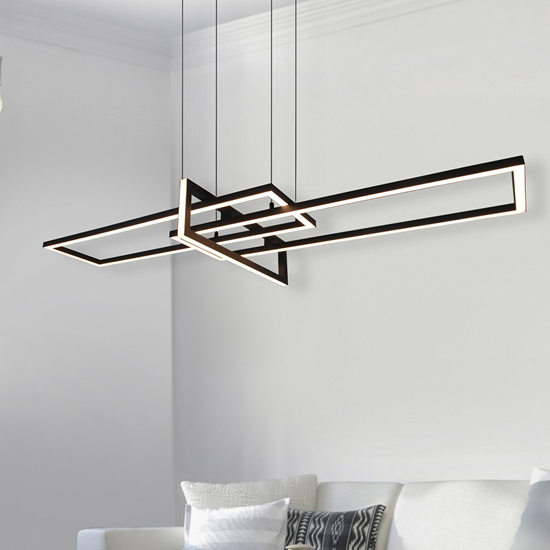 Moderne hanglamp Hatun, zwart, incl. LED, warm wit
