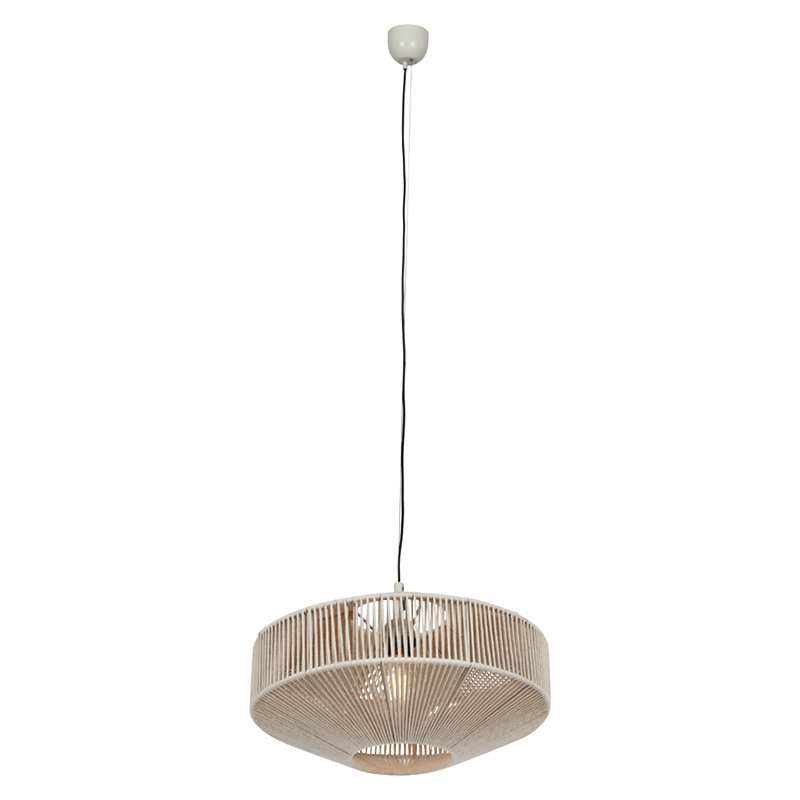 Crème hanglamp landelijk, Martyn