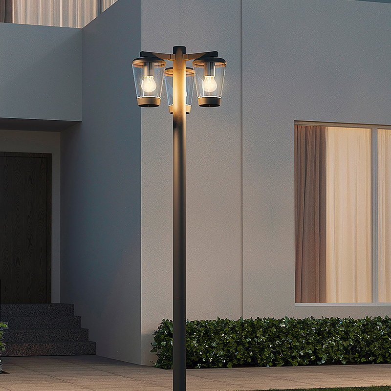 Moderne buitenlamp Kerstin, antraciet, aluminium, IP44