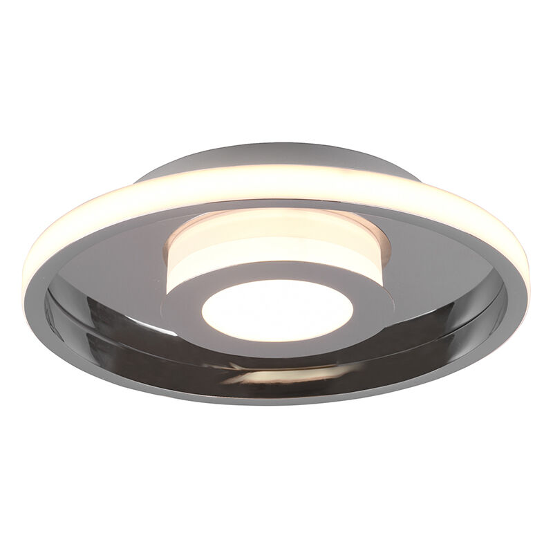Moderne badkamer plafondlamp Kayla, chroom, metaal, geïntegreerde LED