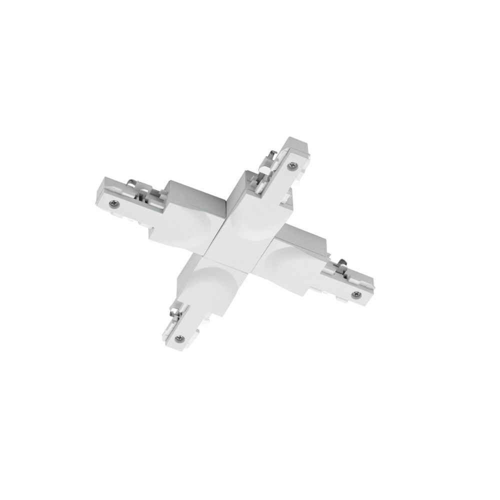 Witte kruisverbinder voor 2 fase railverlichting
