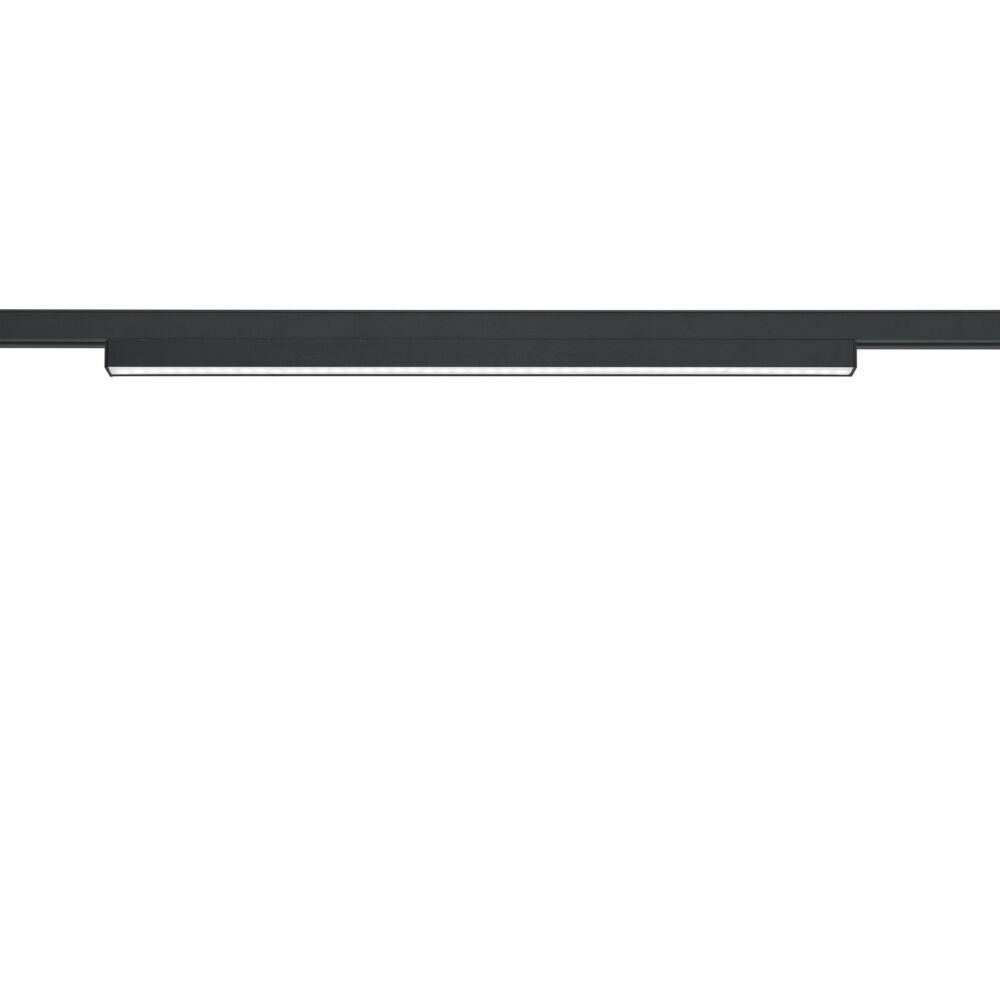 Zwarte klemlamp Chloe voor 2 fase railverlichting