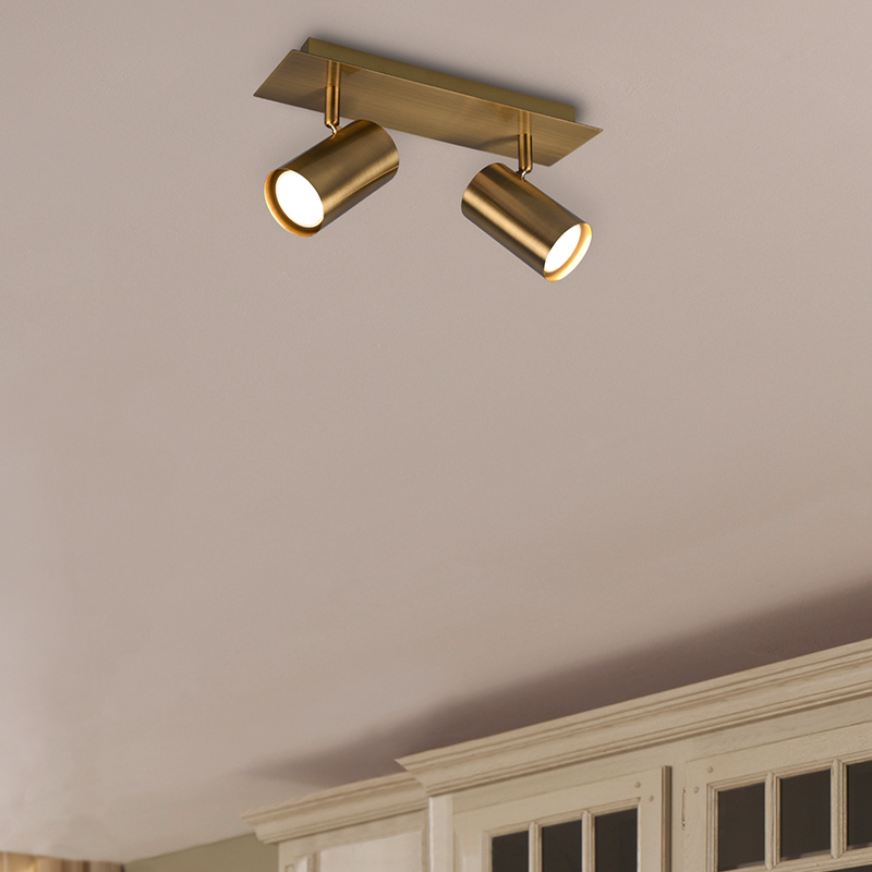 Bronzen plafondspot modern, Kaso
