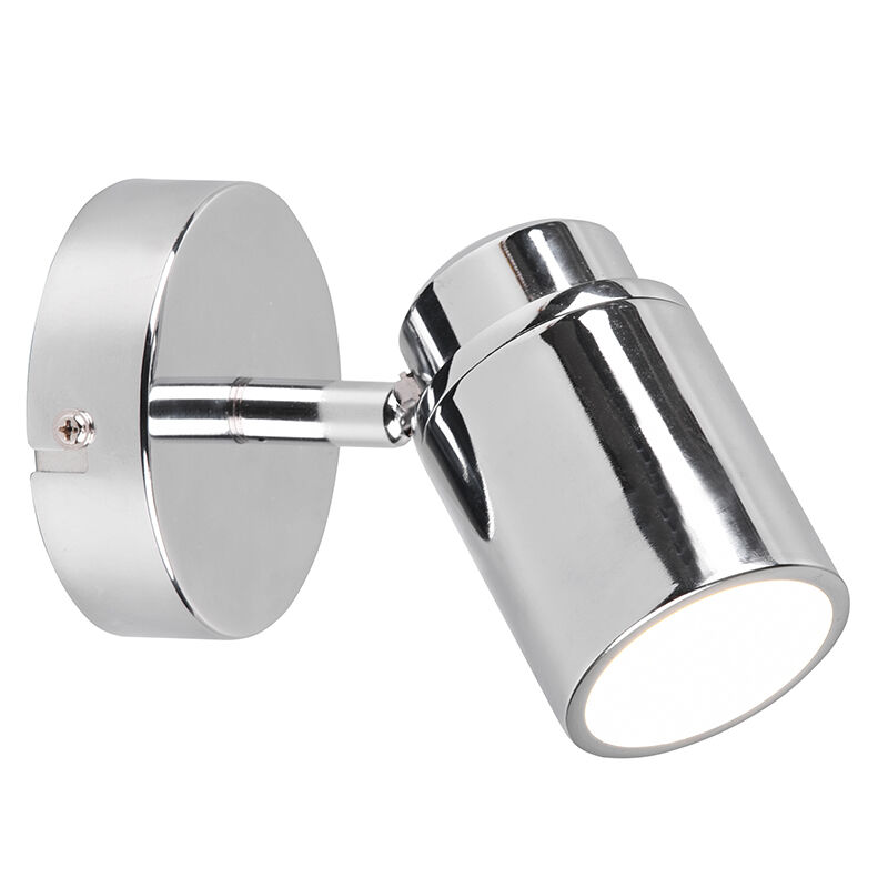 Moderne plafondlamp Nelis, chroom, metaal, IP44