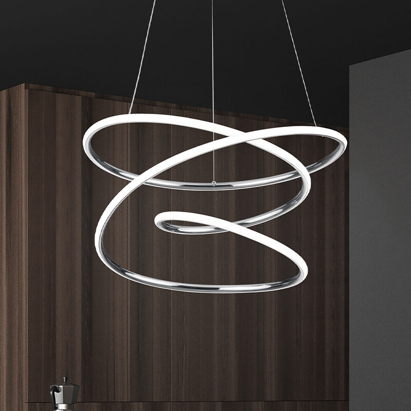 Chromen hanglamp Marell, metaal, design, 36w, 4000K LED