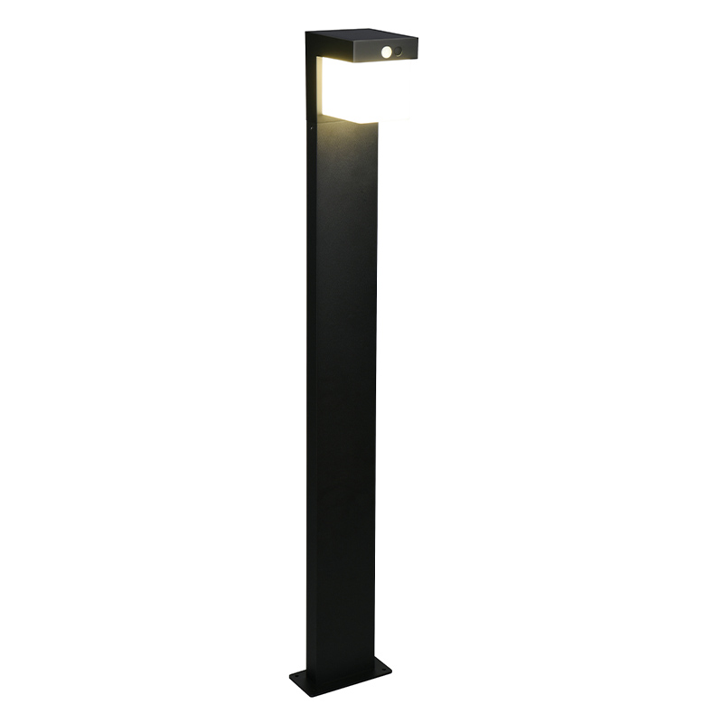 Zwarte staande buitenlamp op zonne-energie modern, Kadija, 5,5W, 4000K LED, IP44