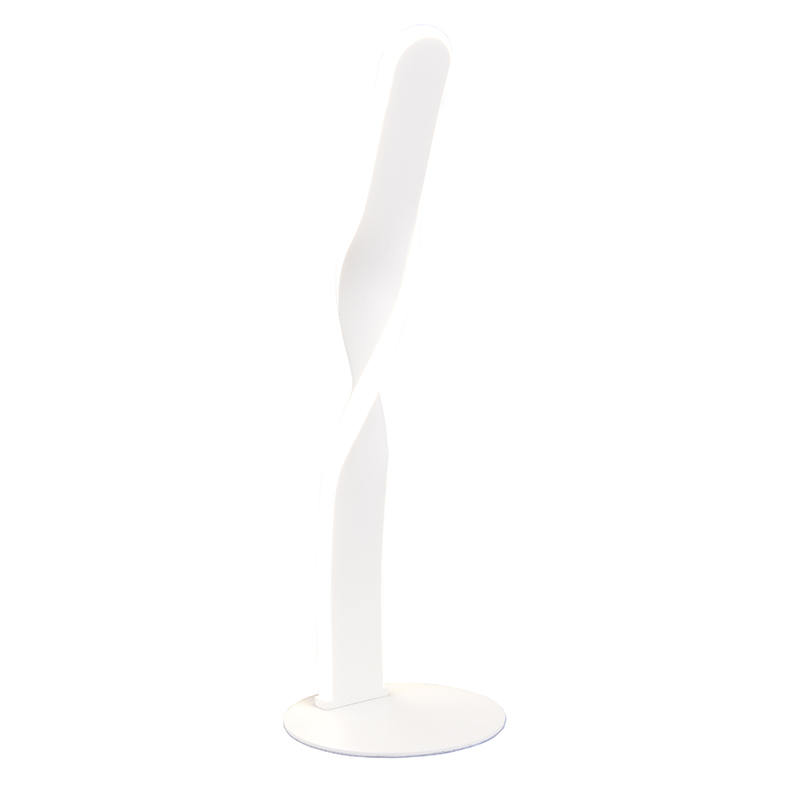 Witte tafellamp design, Quirinus, 10W, 4000K LED, met schakelaar