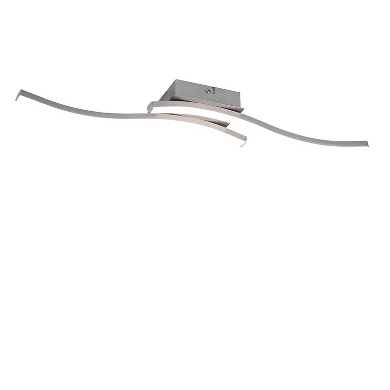 Nikkelen plafondlamp Go, metaal, modern, 5w, 4000K LED