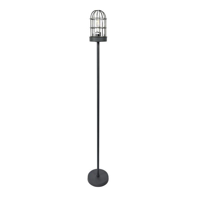 Industriële vloerlamp zwart, Nova, met schakelaar