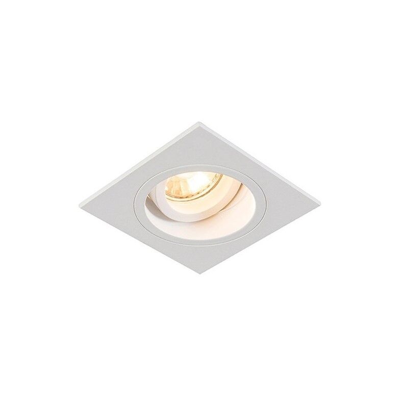 Witte inbouwspot Milan, metaal