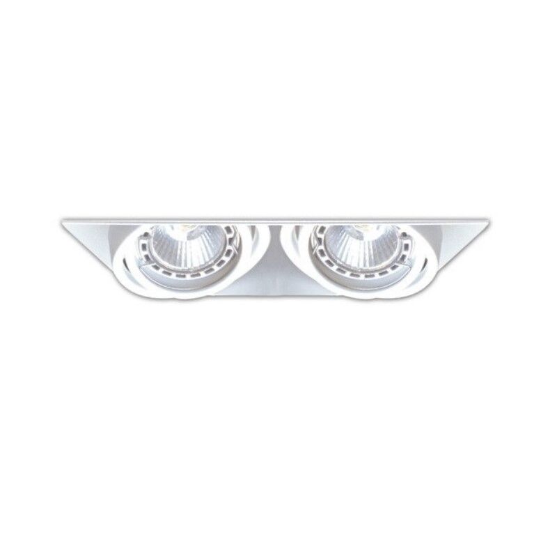 Witte trimless inbouwspot Wilhelm, metaal