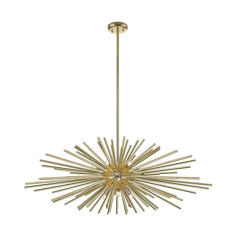 Design hanglamp Milos, goud, glas