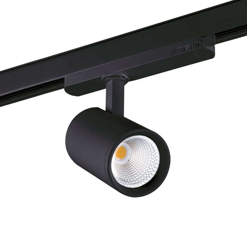 Zwarte railspot 18W, 4000K