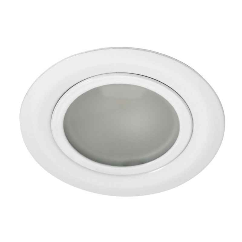 Witte inbouwspot rond, 6 cm zaagmaat