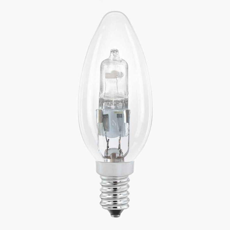 E14 halogeen kaars, 42 Watt, Warm wit