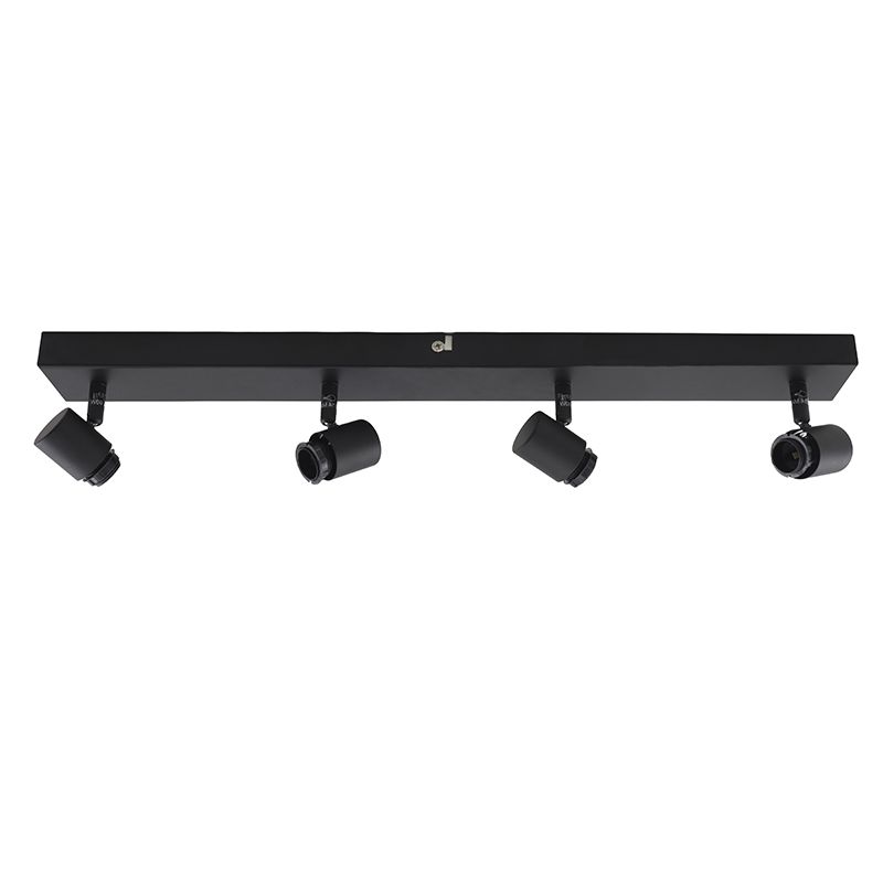 Aluminium plafondfitting zwart, Rika