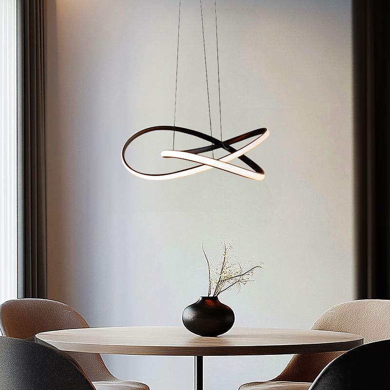 Design hanglamp zwart, Tanya, 21W, 2700K LED, 3-staps dimbaar