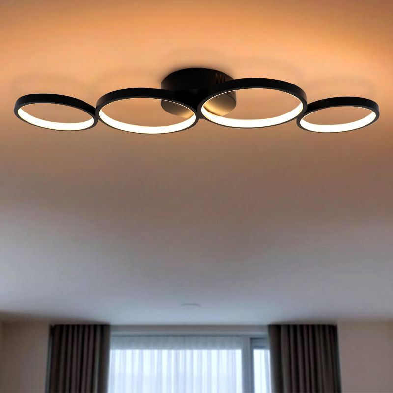 Design plafonnière zwart, Giorgio, 34W, 3000K LED Design plafonnière zwart, Giorgio, 34W, 3000K LED