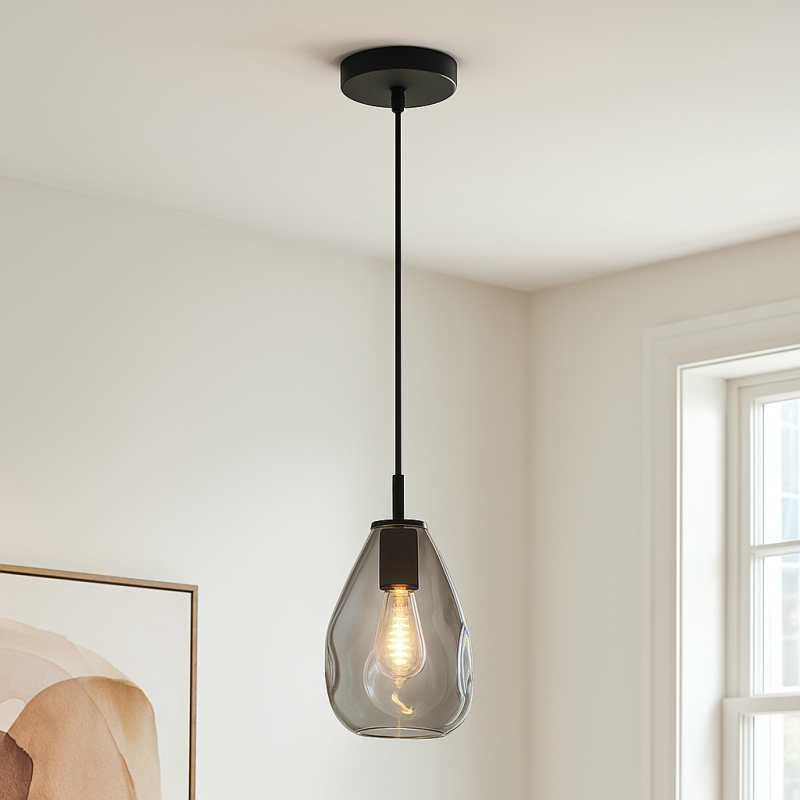Design hanglamp grijs, Evito