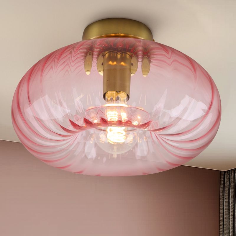 Retro plafondlamp roze, Diane