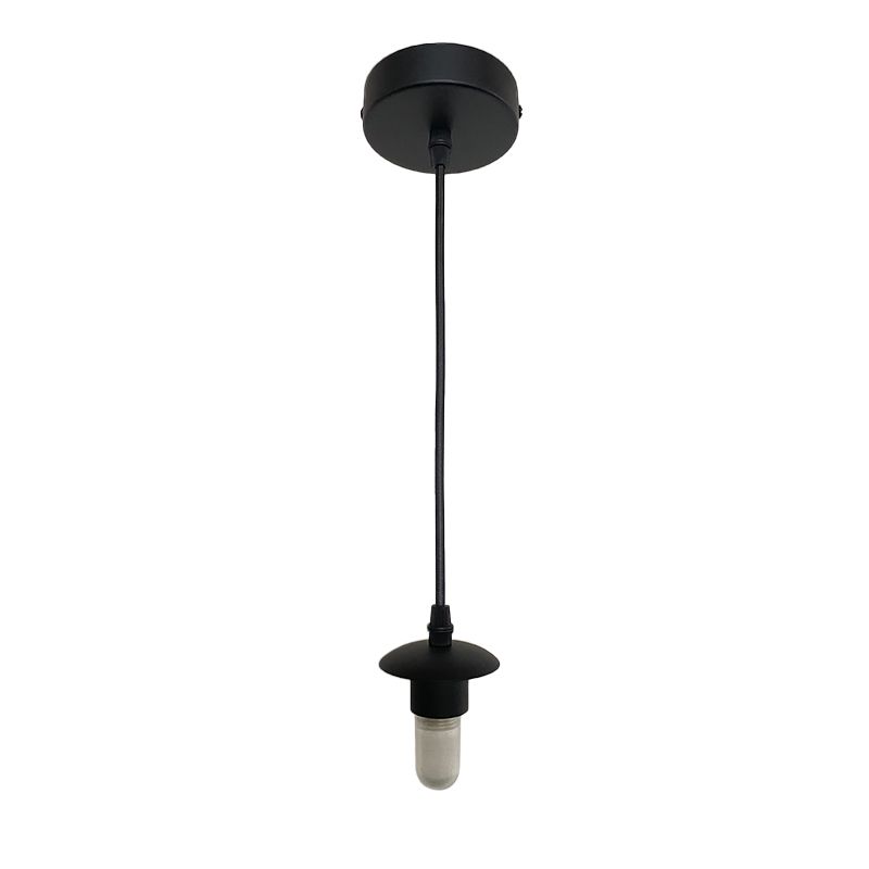 Metalen hanglamp zonder kap zwart, Aafje, IP44