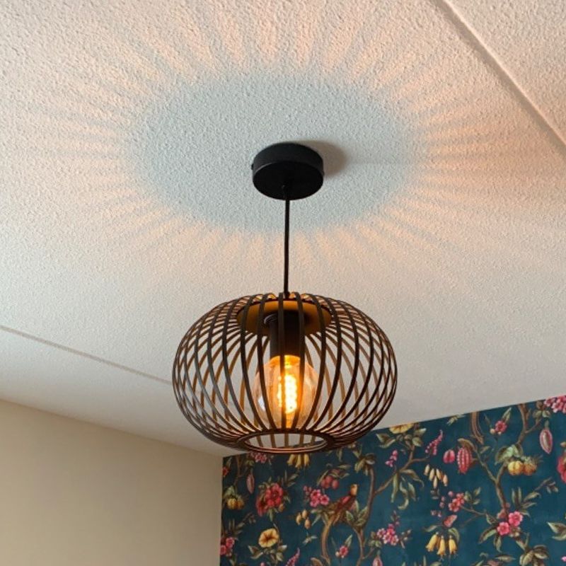 Zwarte hanglamp Lieve, Rond, klein Zwarte hanglamp Lieve, Rond, klein