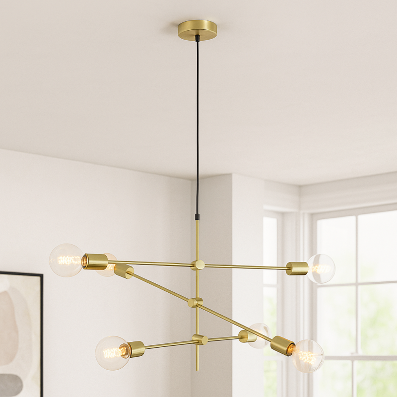 Moderne hanglamp messing, Nica