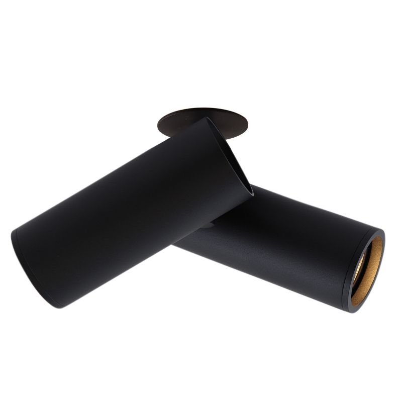 Moderne inbouwspot zwart, Nadi