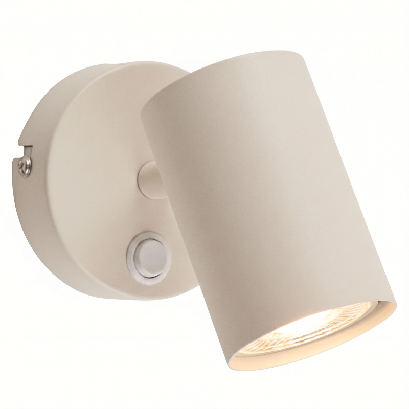 Moderne wandspot bruin, Elena, met schakelaar