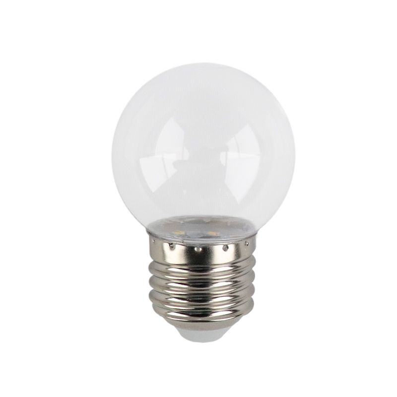 Warm witte transparante LED lamp - 1 Watt