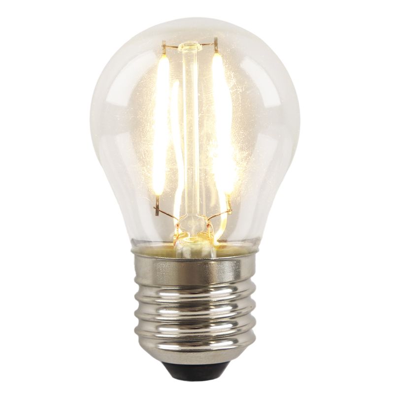 Dimbare Olucia E27 LED filament lamp Melchis, P45, 2W, 2700K Dimbare Olucia E27 LED filament lamp Melchis, P45, 2W, 2700K