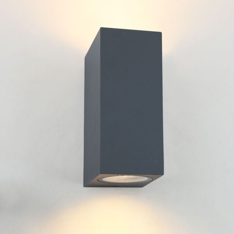 Antraciete moderne buitenlamp, Corella, aluminium, IP44