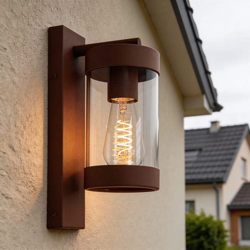 Moderne buitenlamp roestkleurig, Musa, IP44 Moderne buitenlamp roestkleurig, Musa, IP44