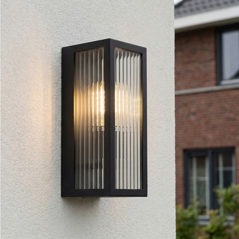 Moderne buitenlamp zwart, Senne, IP44