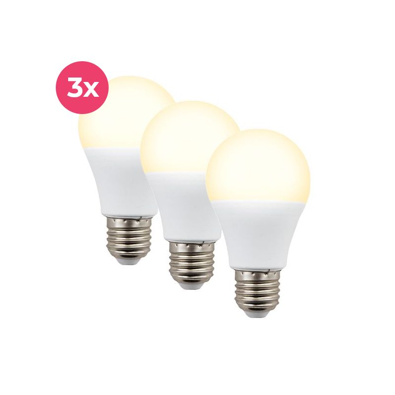 E27 LED lamp 3-pak, A60, 4,9W, 2700K E27 LED lamp 3-pak, A60, 4,9W, 2700K