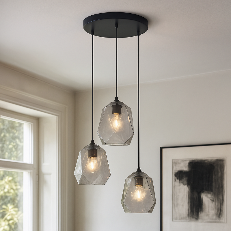 Retro hanglamp transparant, Jian