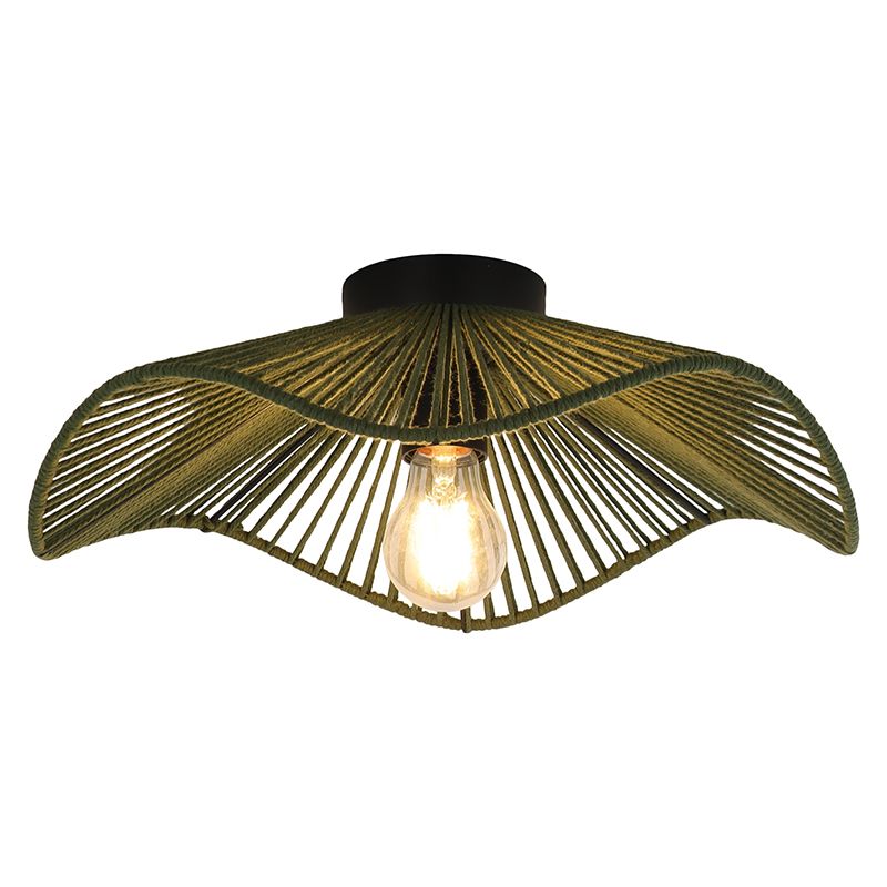 Landelijke plafondlamp zwart, Annelot