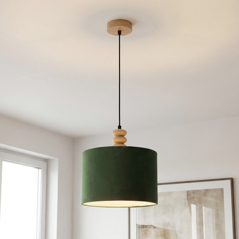 Landelijke hanglamp groen, Kinga