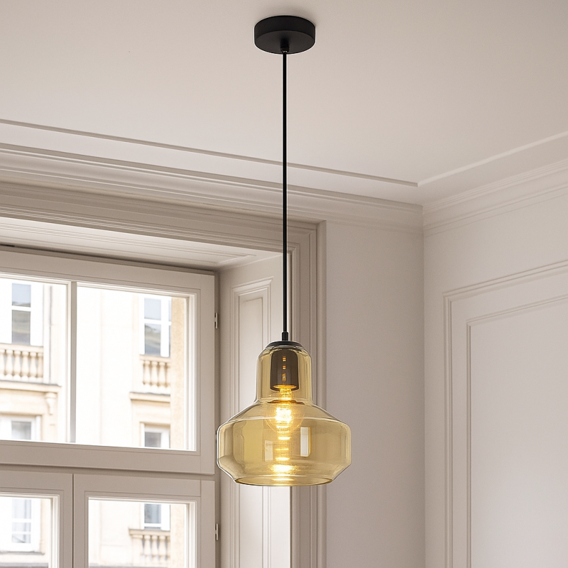 Design hanglamp amber, Sabina
