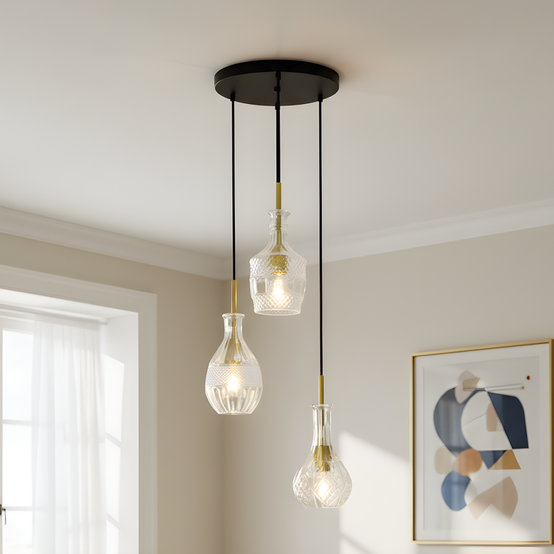Design hanglamp transparant, Danny