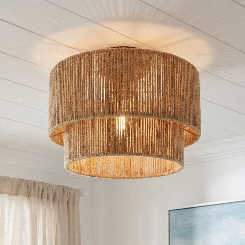 Landelijke plafondlamp bruin, Selena Landelijke plafondlamp bruin, Selena