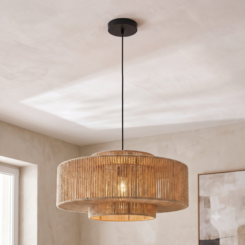Japandi hanglamp bruin, Selena Japandi hanglamp bruin, Selena