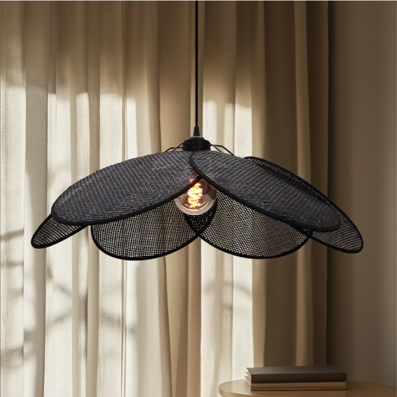 Rotan hanglamp zwart, Rowen