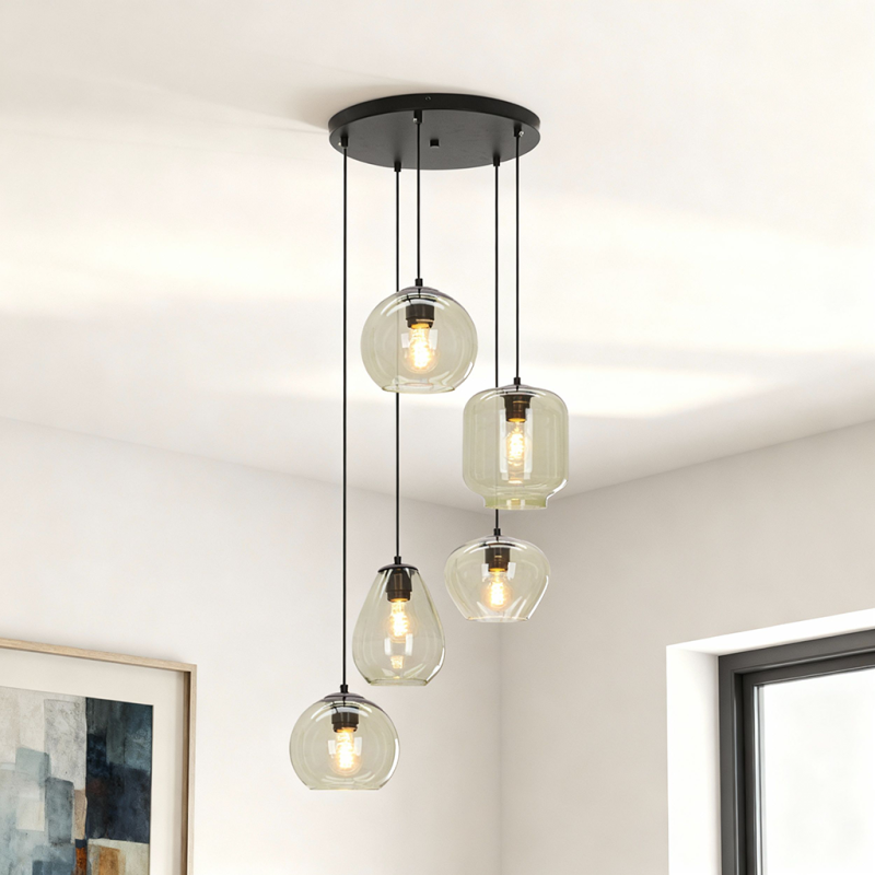 Moderne hanglamp groen, Caia