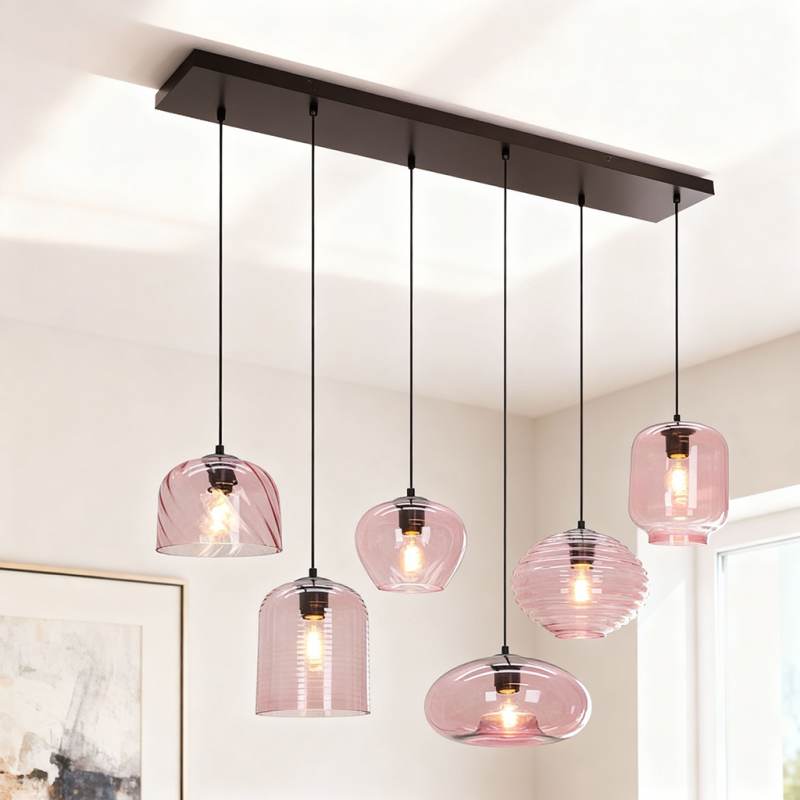 Moderne hanglamp roze, Caia Moderne hanglamp roze, Caia