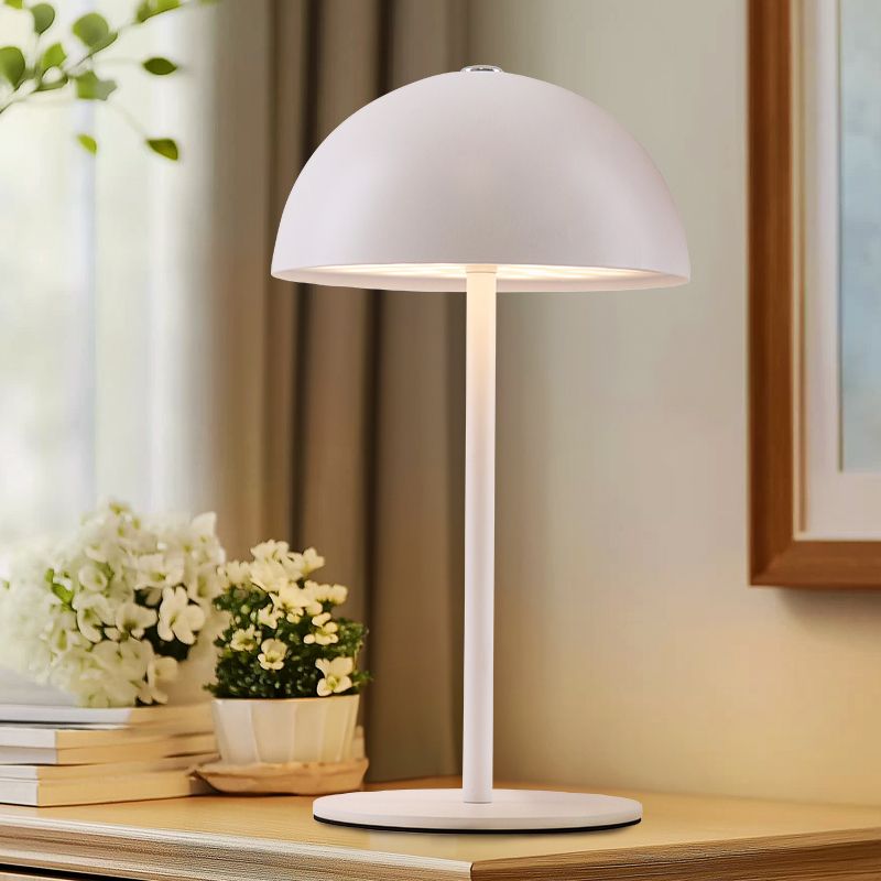 Retro tafellamp wit, Douwe, 4W, dim to warm LED, met touchdimmer Retro tafellamp wit, Douwe, 4W, dim to warm LED, met touchdimmer